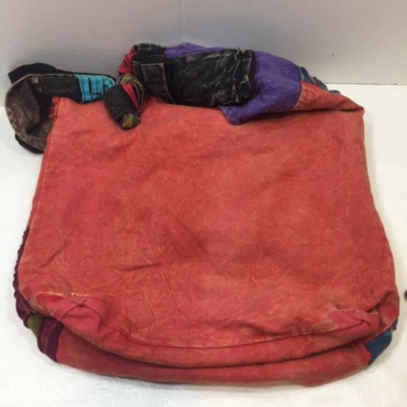 Rising International Cotton HOBO Tie Dyed Floral Shoulder Bag Nepal - Picture 3 of 14